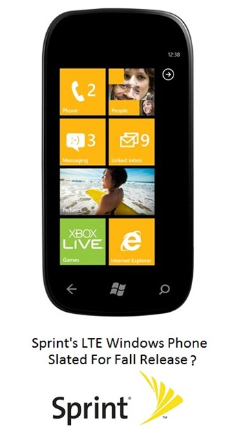Sprint's LTE Windows Phone Launch Rumors