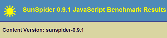SunSpider-0-9-1-Javascript-Bechmark