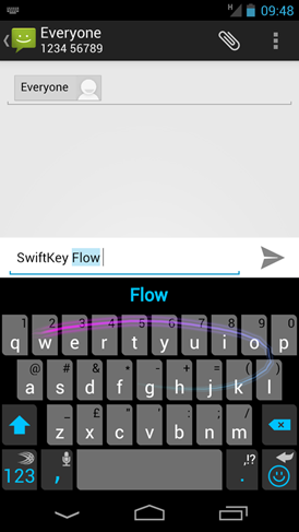 SwiftKey Flow Beta Screenshot