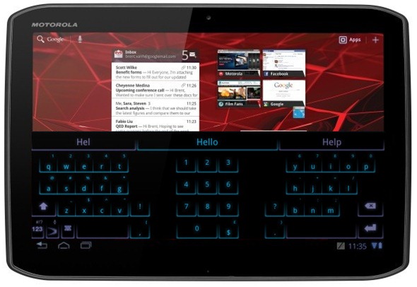 SwiftKey Tablet X For Motorola Xoom 2
