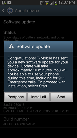 T-Mobile Galaxy Note II Update LK8