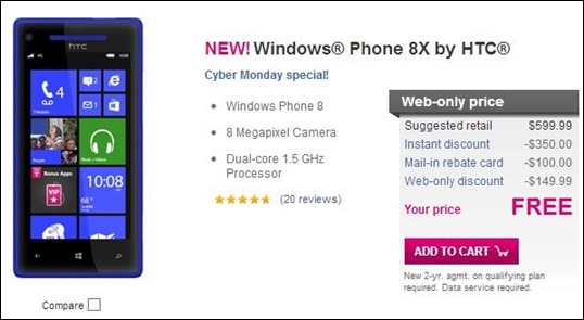 T-Mobile's Lumia 810 Cyber Monday Deal