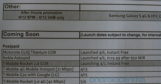 T-Mobile LG G2X Release Date Leaked