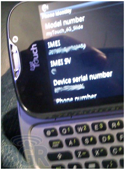 T-Mobile MyTouch 4G Slide leaked picture