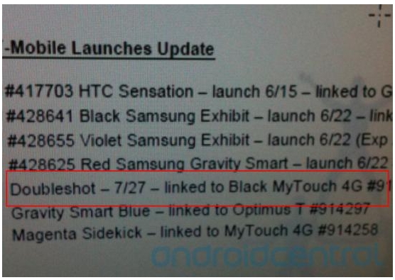 T-Mobile myTouch 4G Slide Launch Date Leak