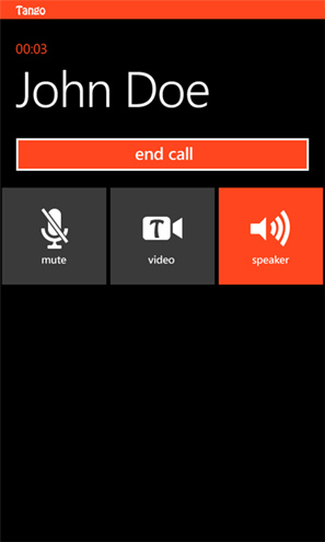 Tango Video Calling App For Windows Phones