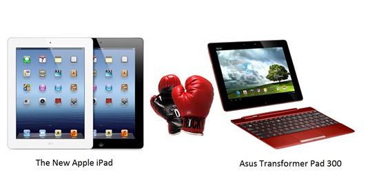 The New Apple iPad Vs. Asus Transformer Pad 300