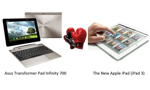 The New Apple iPad Vs. Asus Transformer Pad Infinity 700