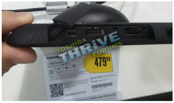 Toshiba Thrive Best Buy stores