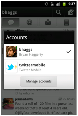 Twitter for Android multiple accounts Twitter for Android multiple accounts