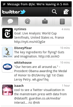 Twitter for Android push notifications Twitter for Android push notifications