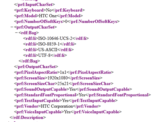 User Agent profile confirms HTC One will be the official name of HTC M7