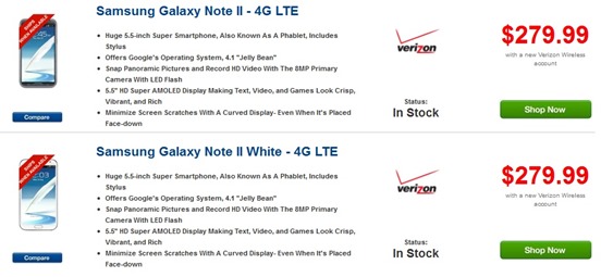 Verizon Galaxy Note II Price Cut by Wirefly