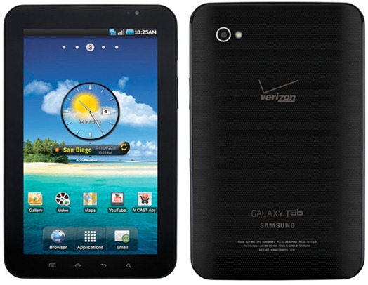 Verizon's Samsung Galaxy Tab