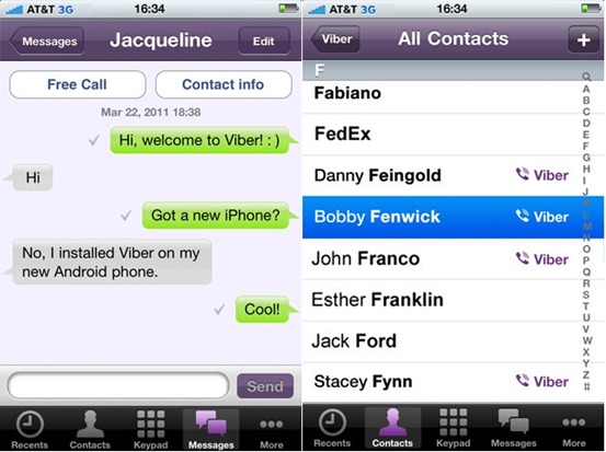 Viber App For iPhone Gets Free Text Messaging
