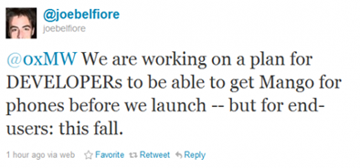 WP7 Mango For Developers 