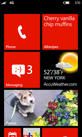 Windows Phone 8's New Start Screen