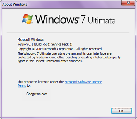 Windows 7 Service Pack 1
