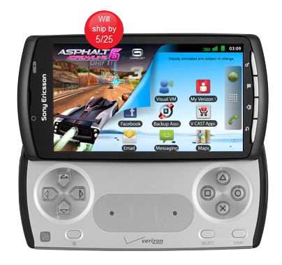 Sony Ericsson Xperia Play Verizon Pre-order