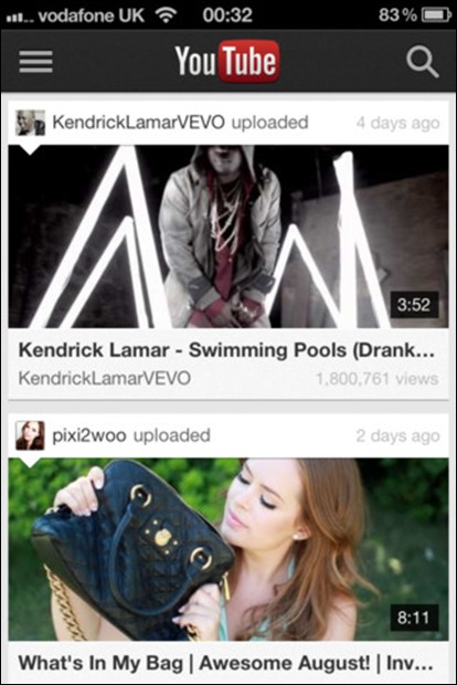 YouTube App For iPhone