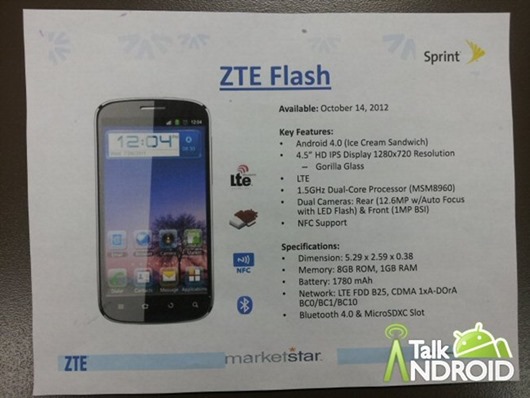 ZTE Flash For Sprint