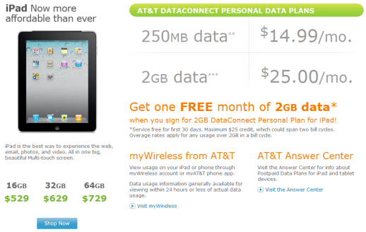 apple ipad 2 at&t