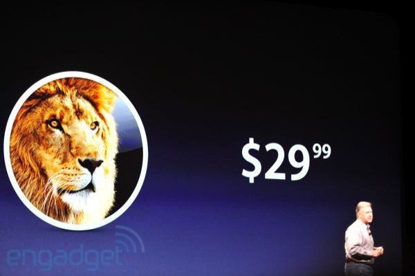 max os x lion price